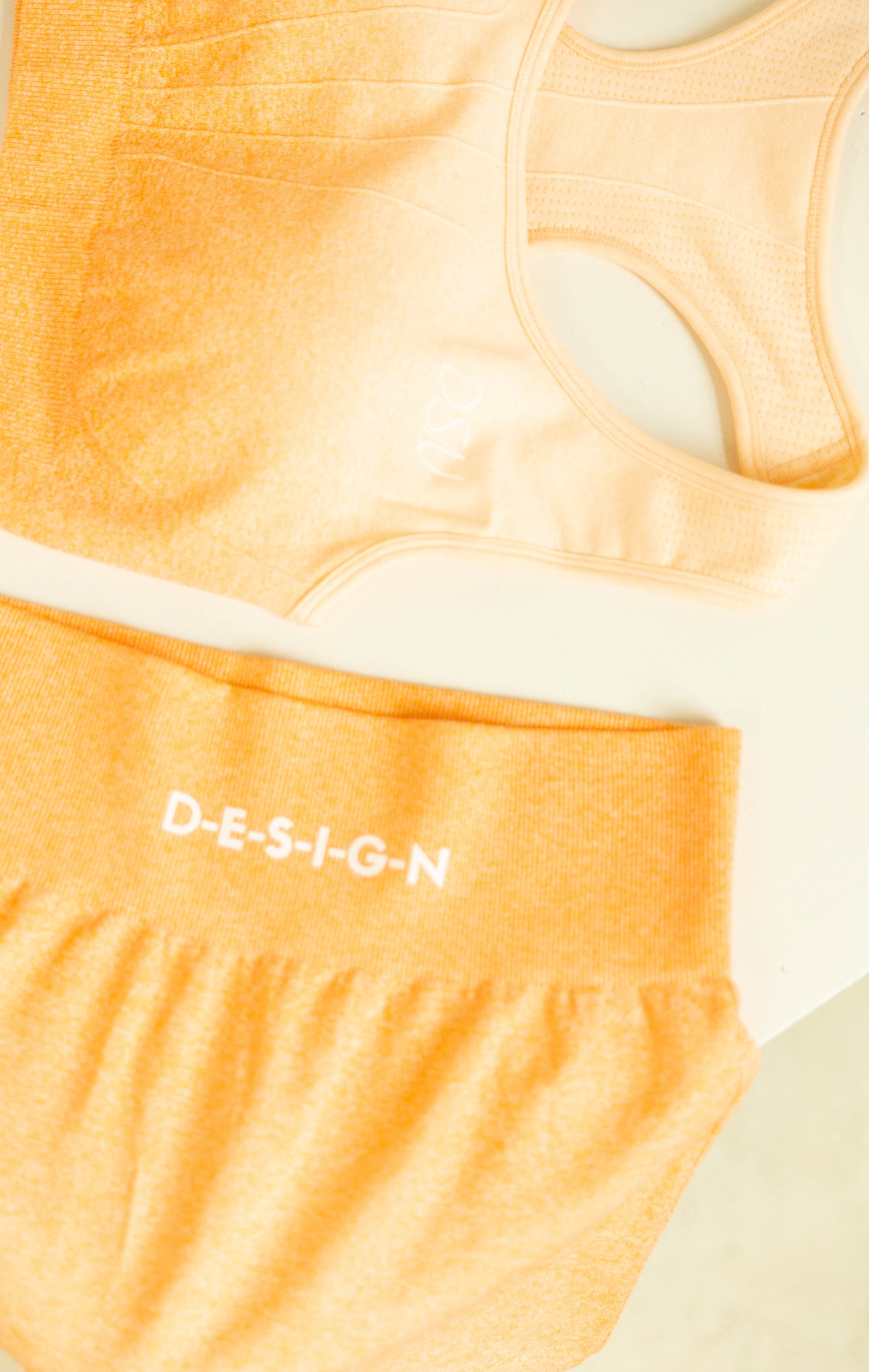 Women's Gradient Bra Set (Apricot)