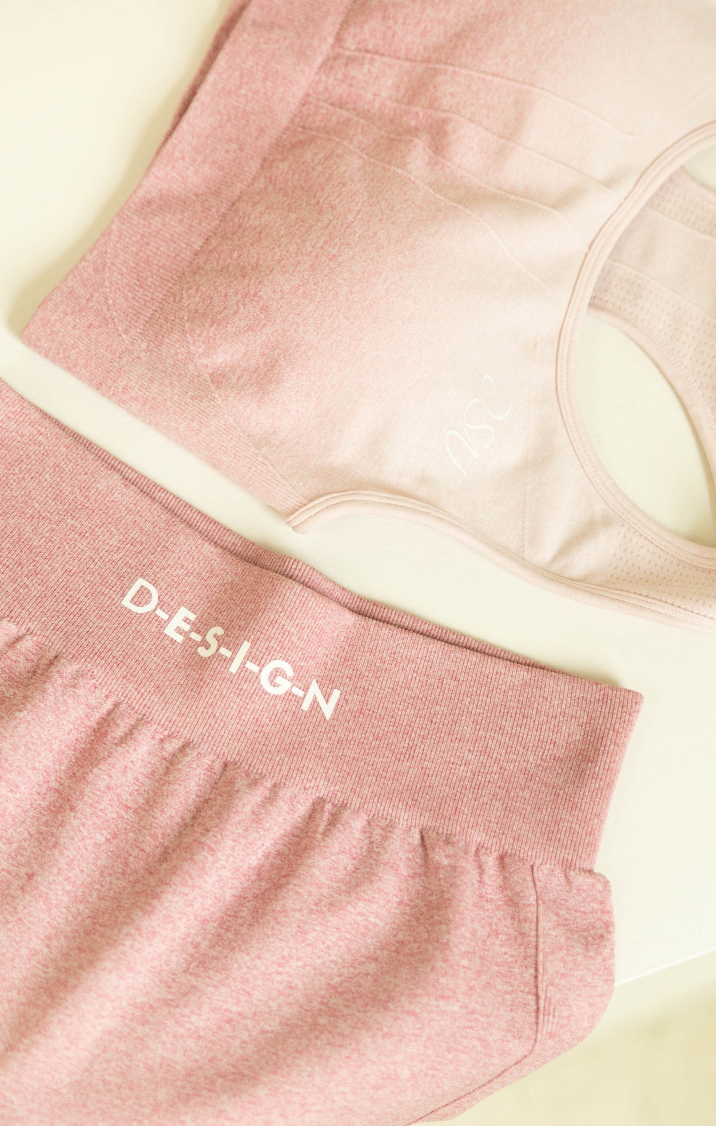 Women's Gradient Bra Set (Coral)