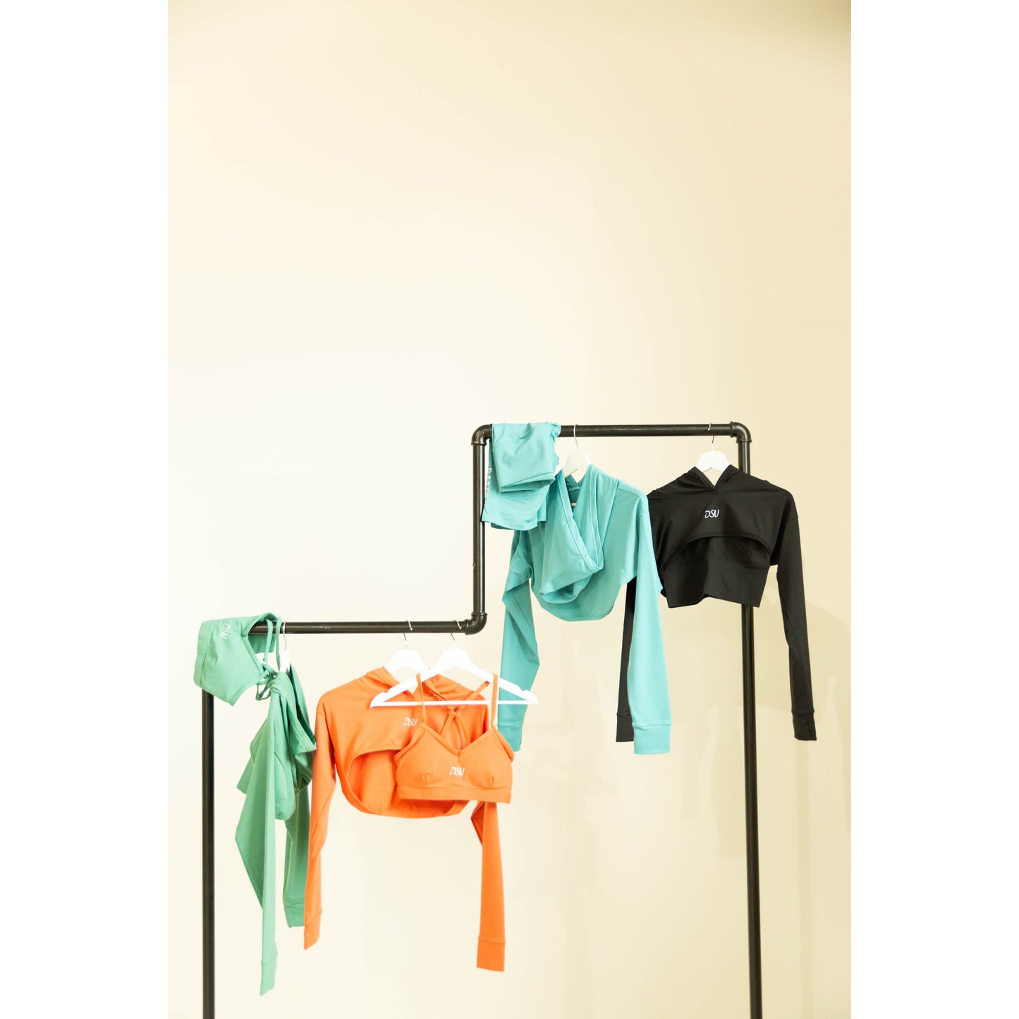 Women's Hooded Biker Set (Orange)