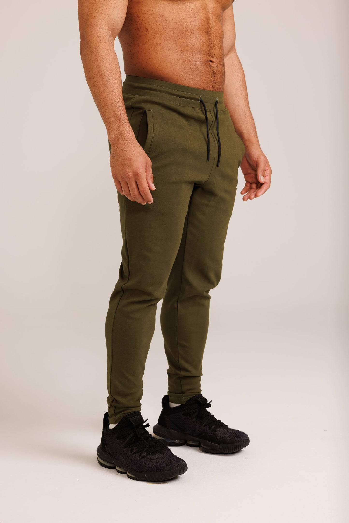 DSN Dark Olive Zipper Track Pants