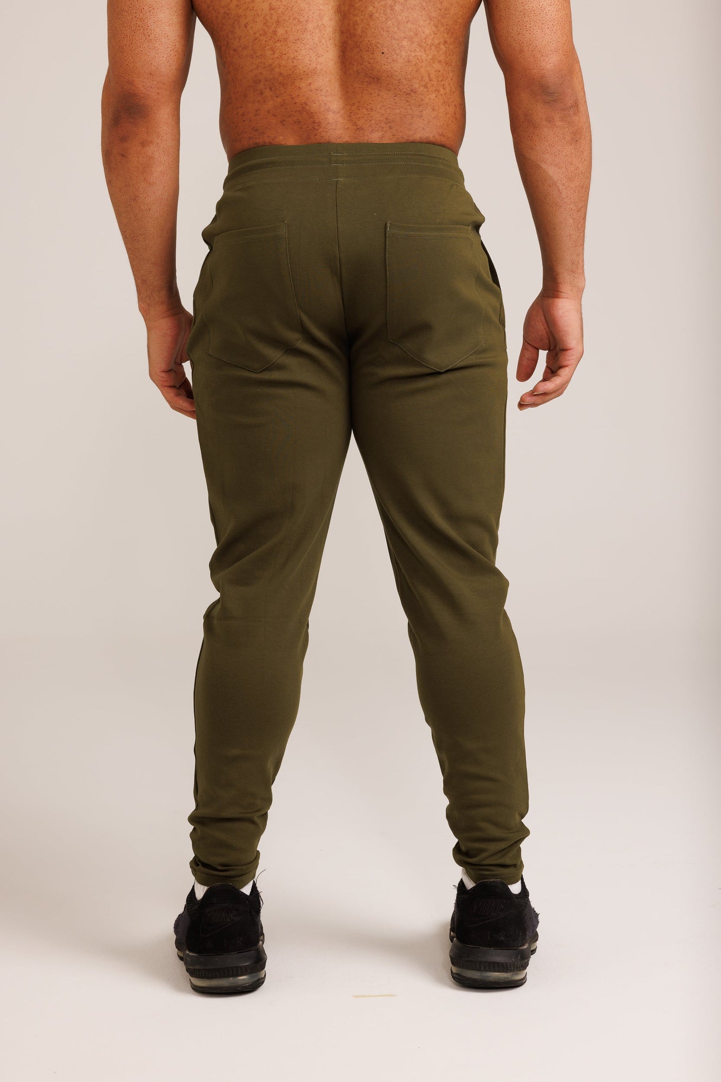 DSN Dark Olive Zipper Track Pants