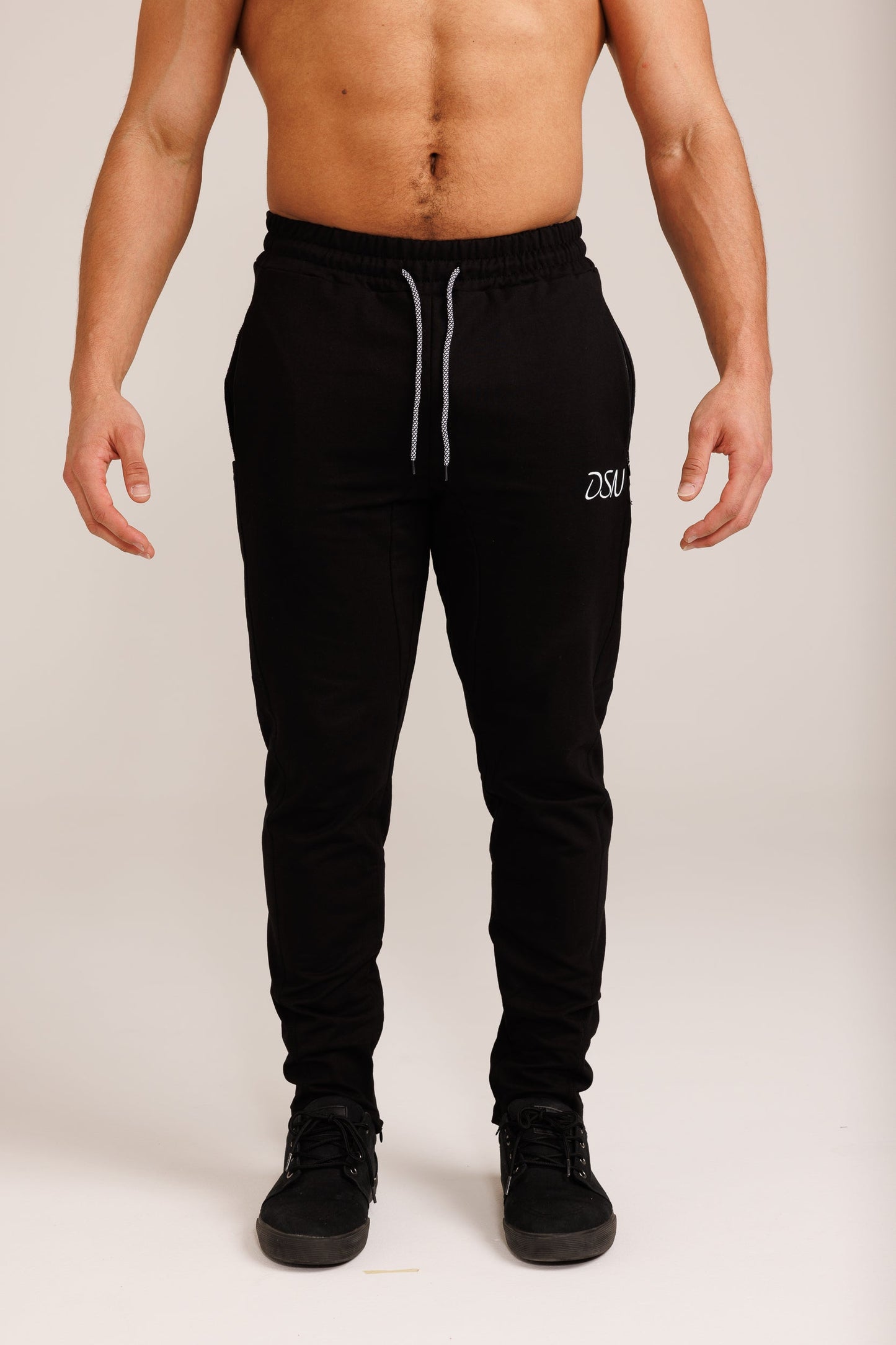 DSN Black Pocket Joggers