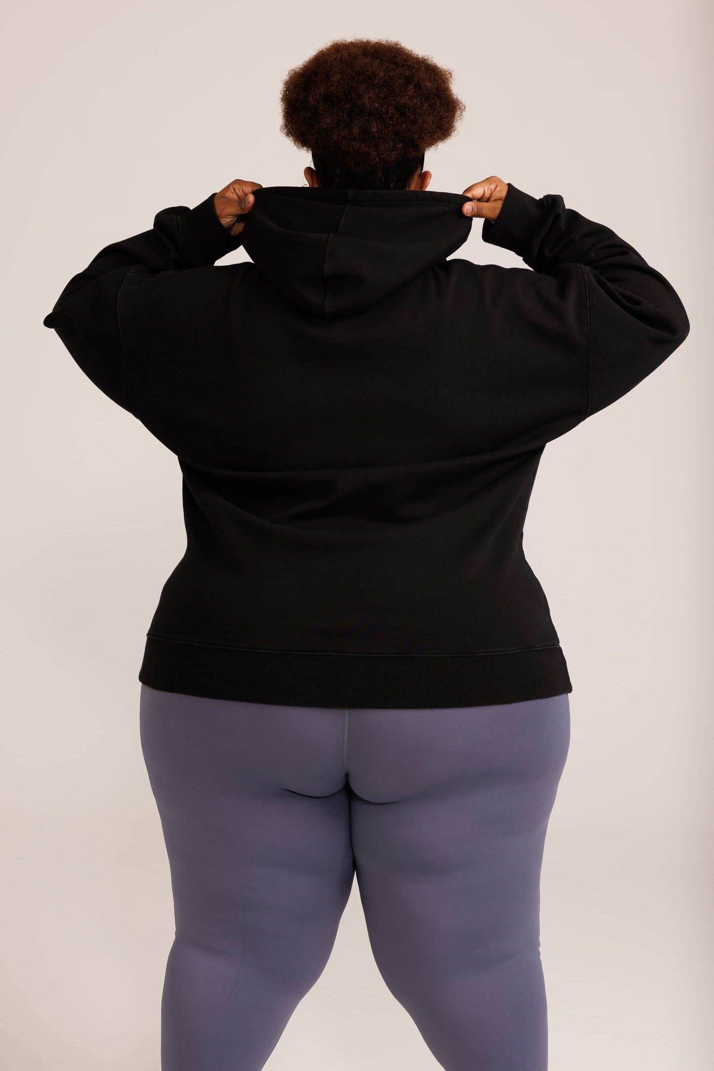 D-E-S-I-G-N Crow Black Velvet Interior Hoodie
