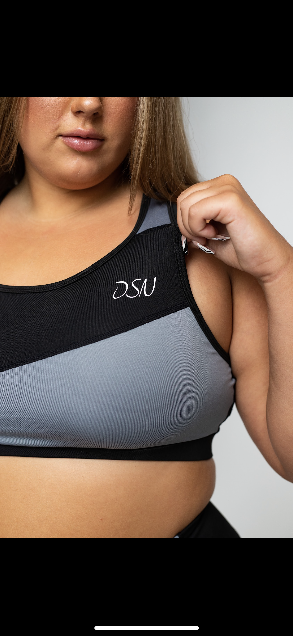 DSN Black & Silver Bra Set (Curve)