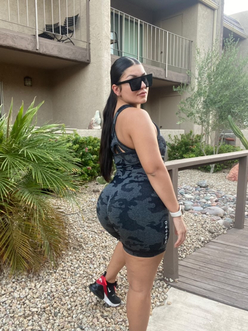 Black-Camo One Piece Set