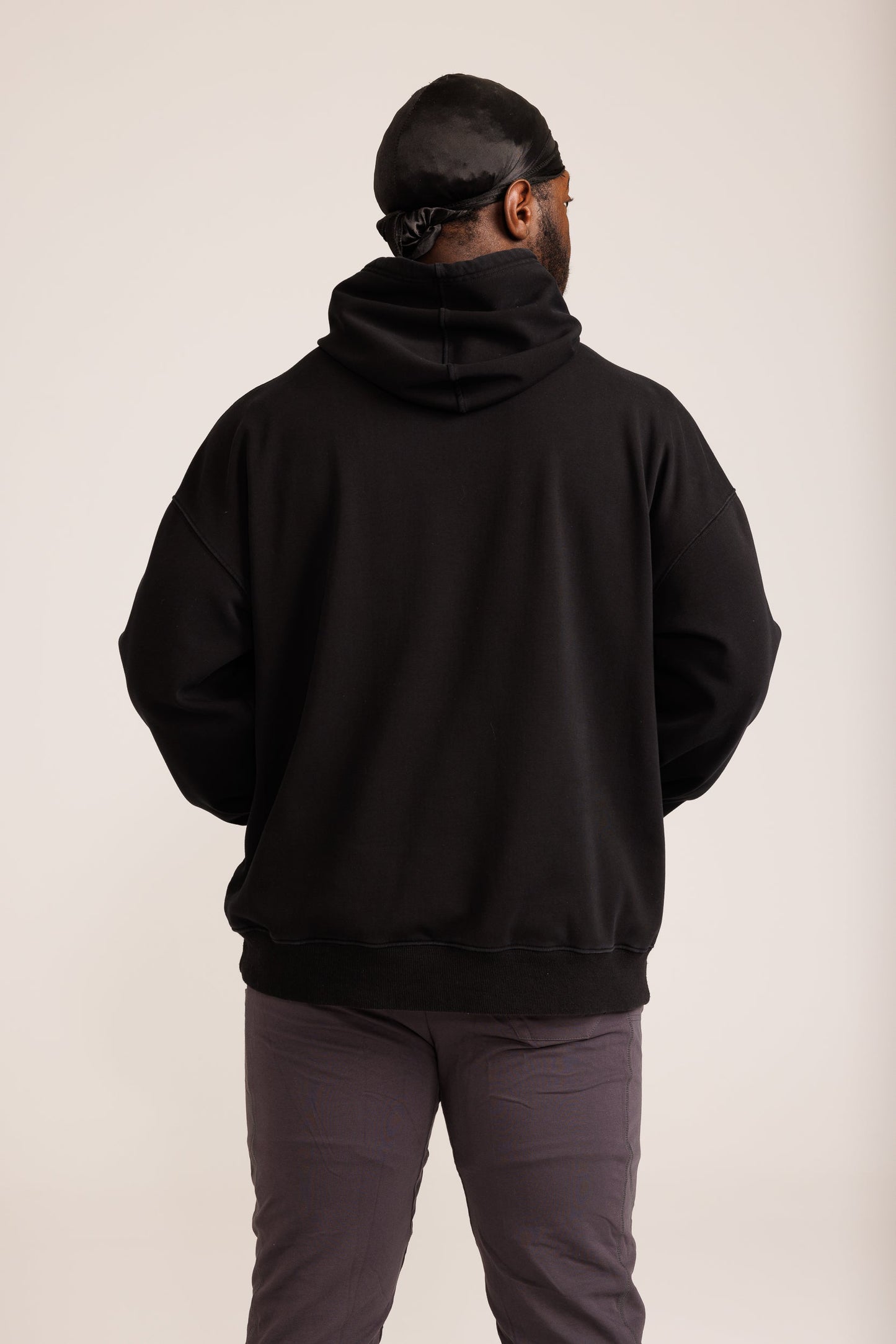 D-E-S-I-G-N Crow Black Velvet Interior Hoodie