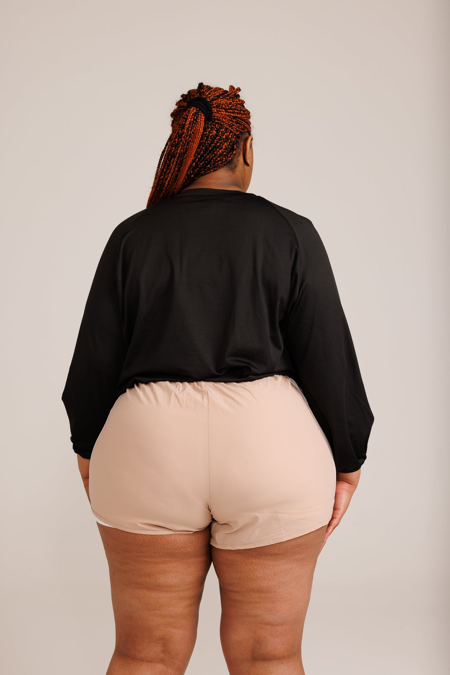 DSN Black Windbreaker Top