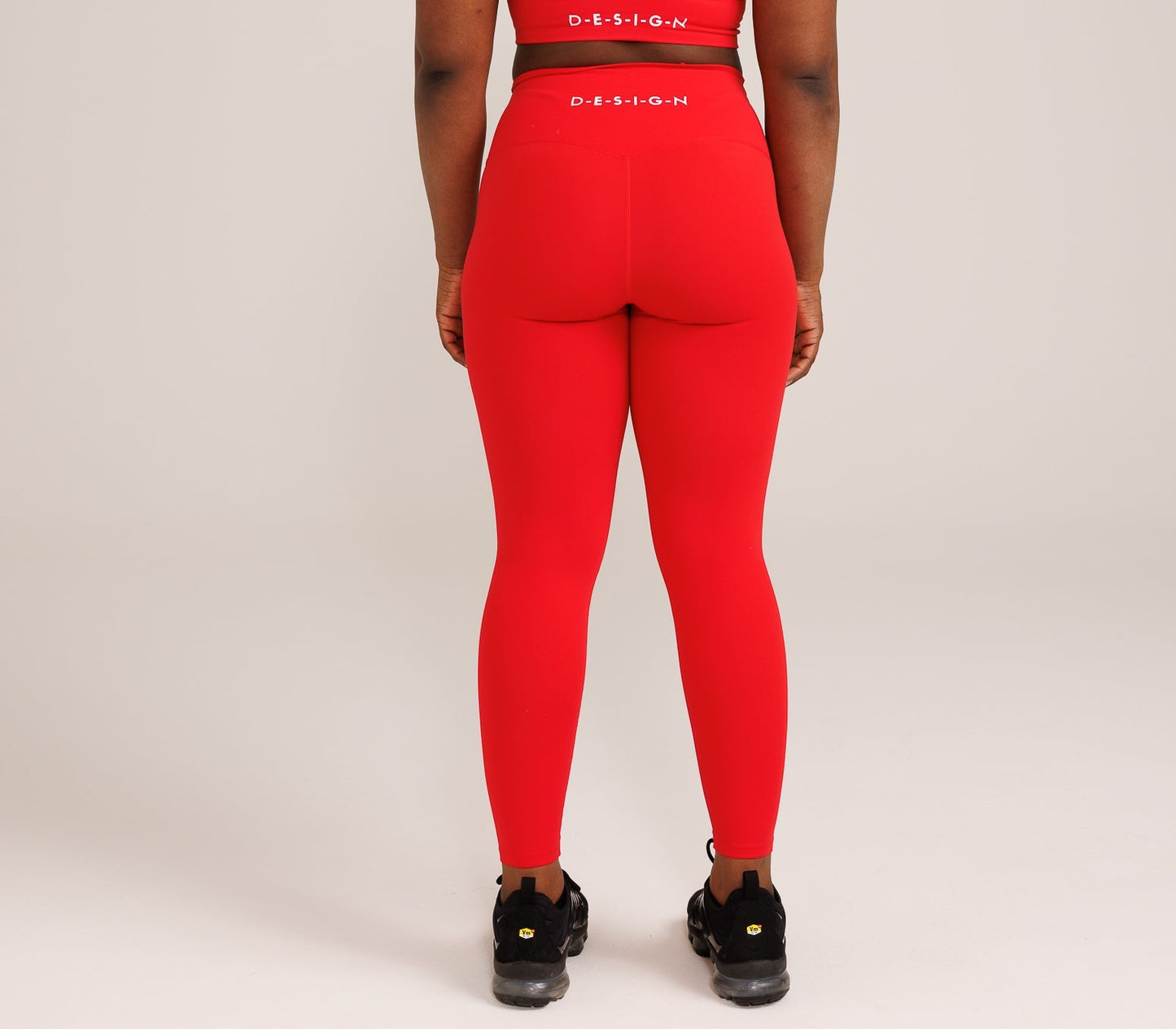 DSN Ribbed Red Leggings