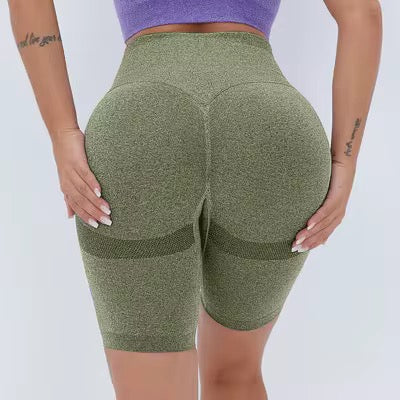 Ruched Seamless Yoga Shorts