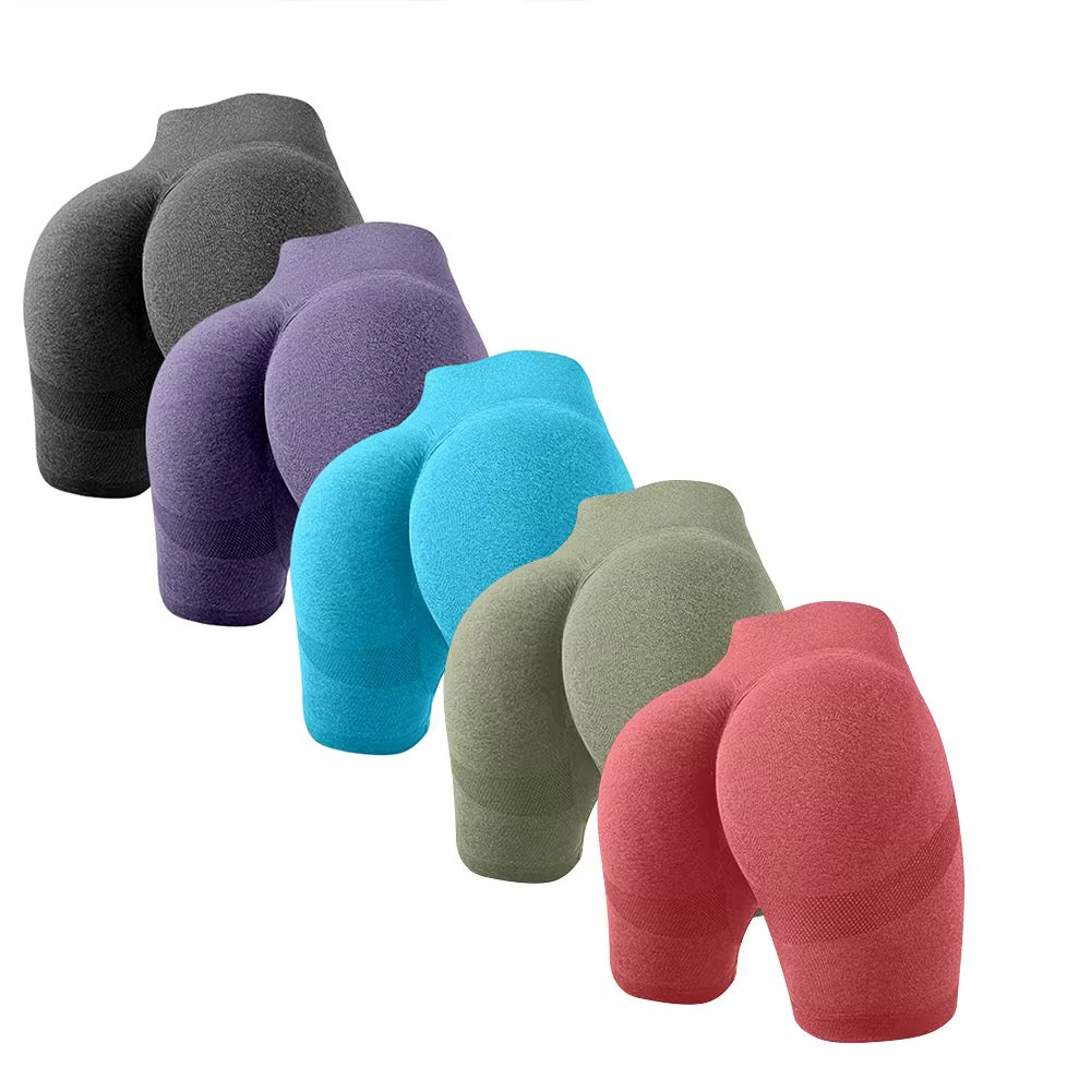 Ruched Seamless Yoga Shorts