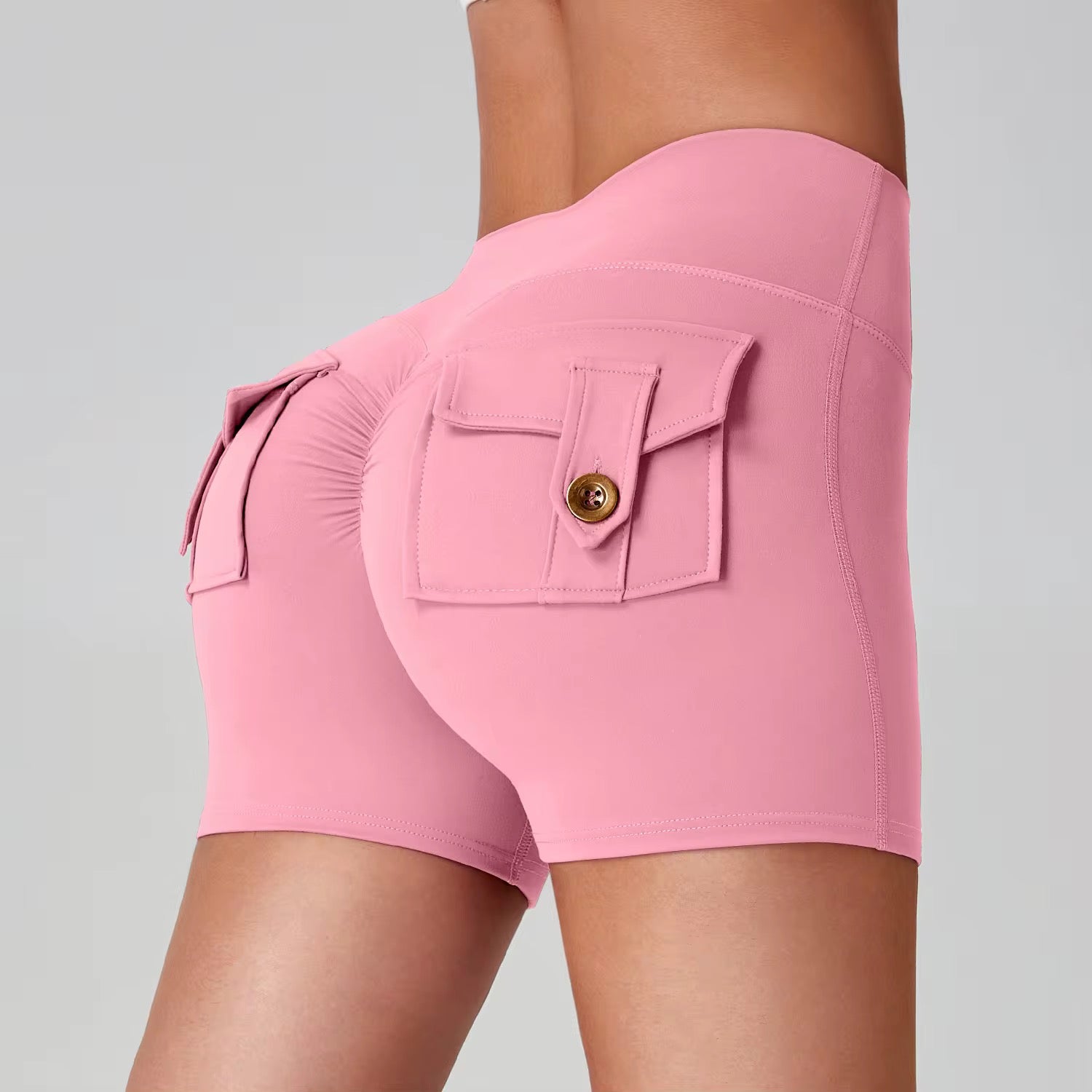 Elastic Cargo Shorts