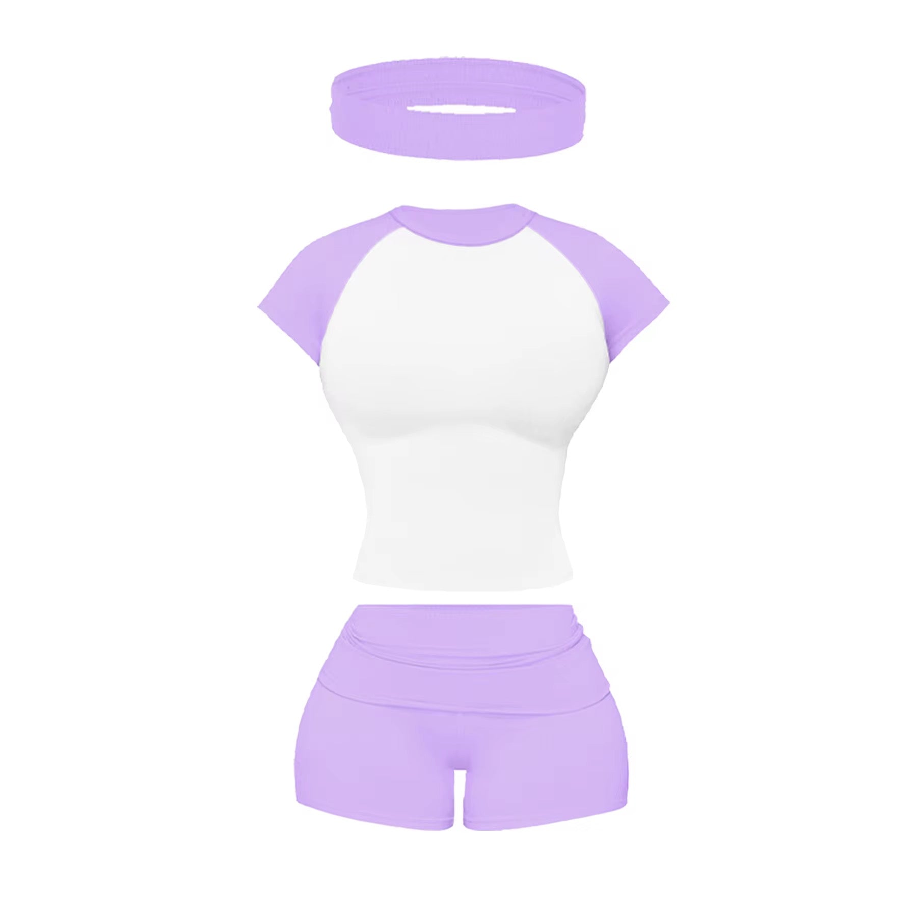 Fold-Over Shorts Headband Set