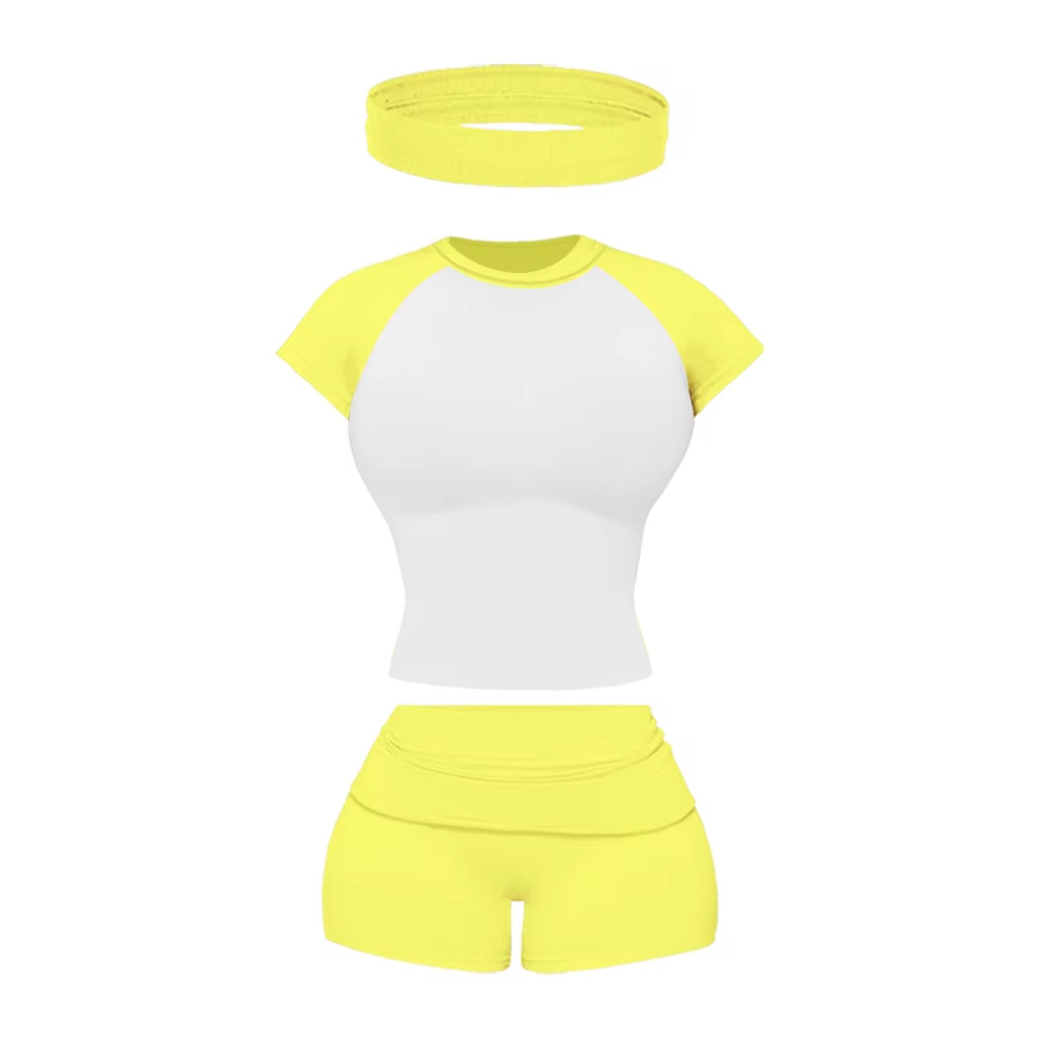 Fold-Over Shorts Headband Set