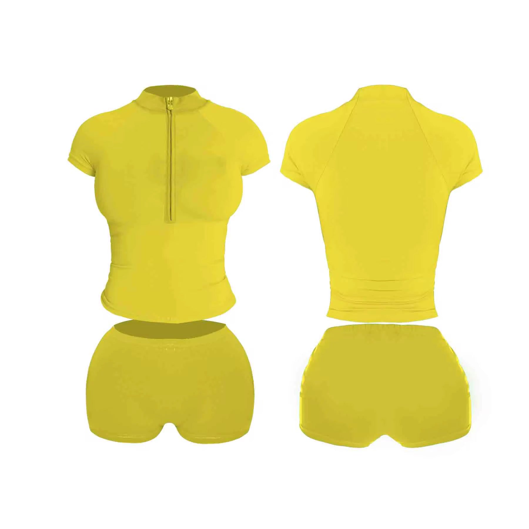 ZipT-Shirt Short Set