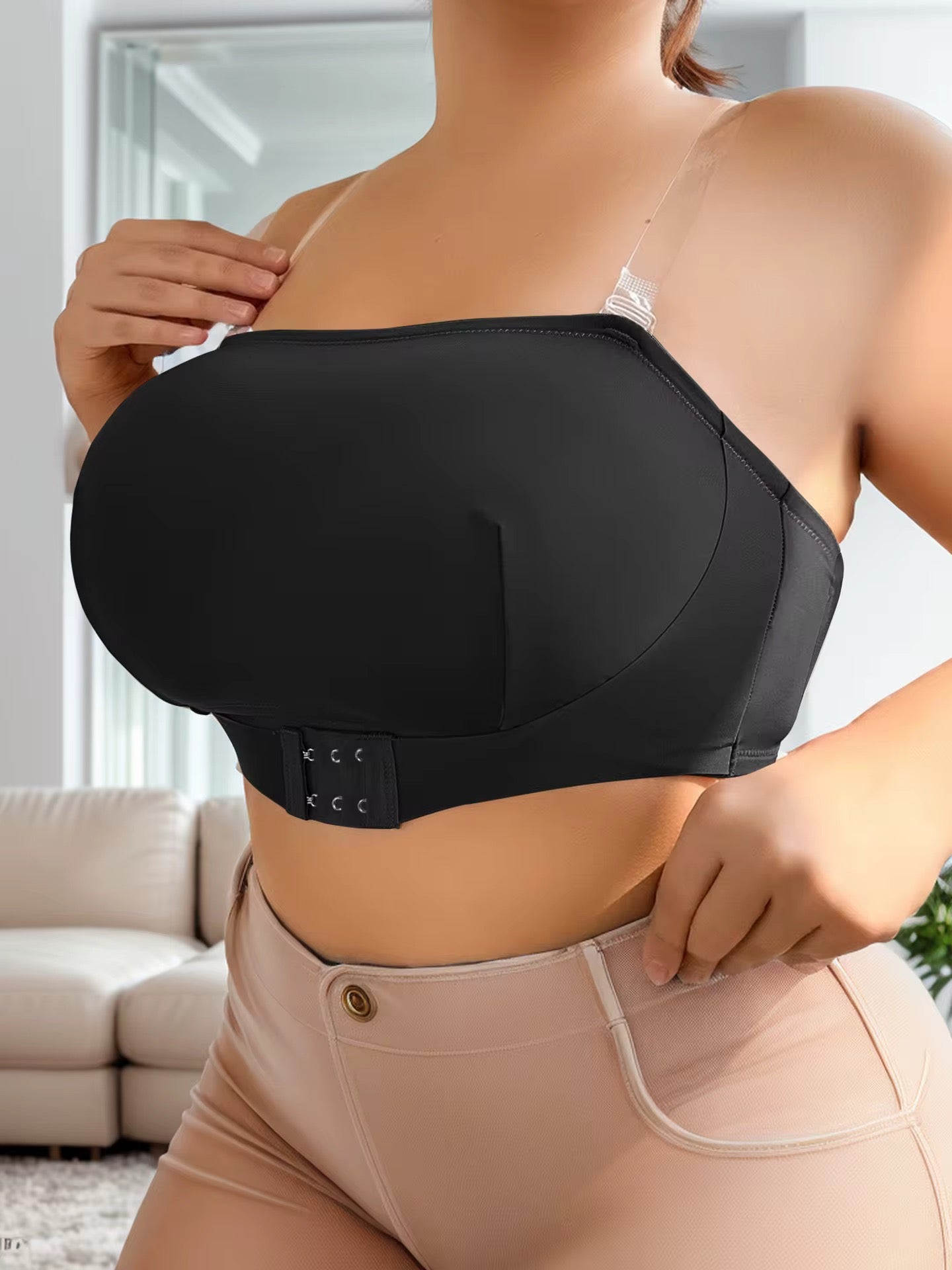Traceless Plus Size Push-up Bra