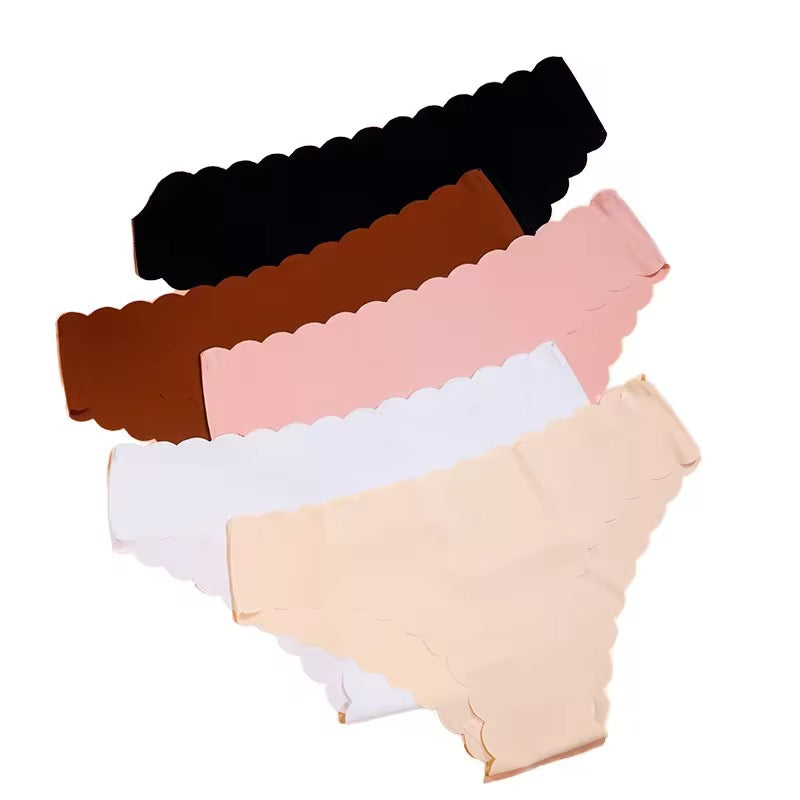 Wavy Lace Ice Silk Briefs