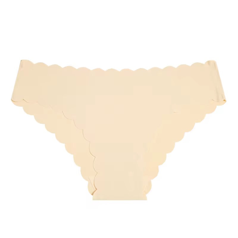 Wavy Lace Ice Silk Briefs