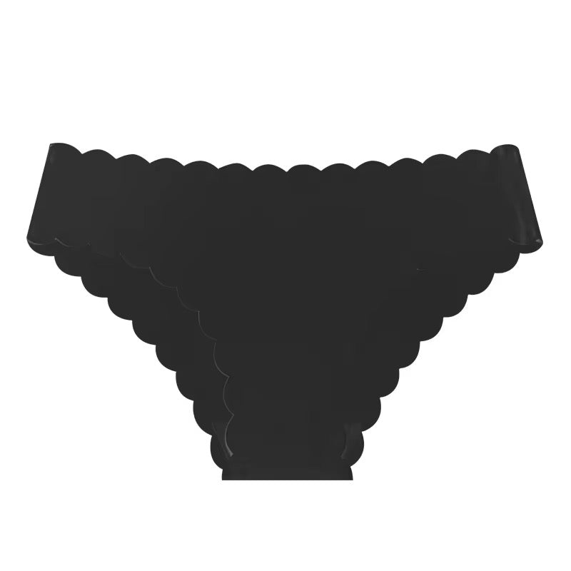 Wavy Lace Ice Silk Briefs