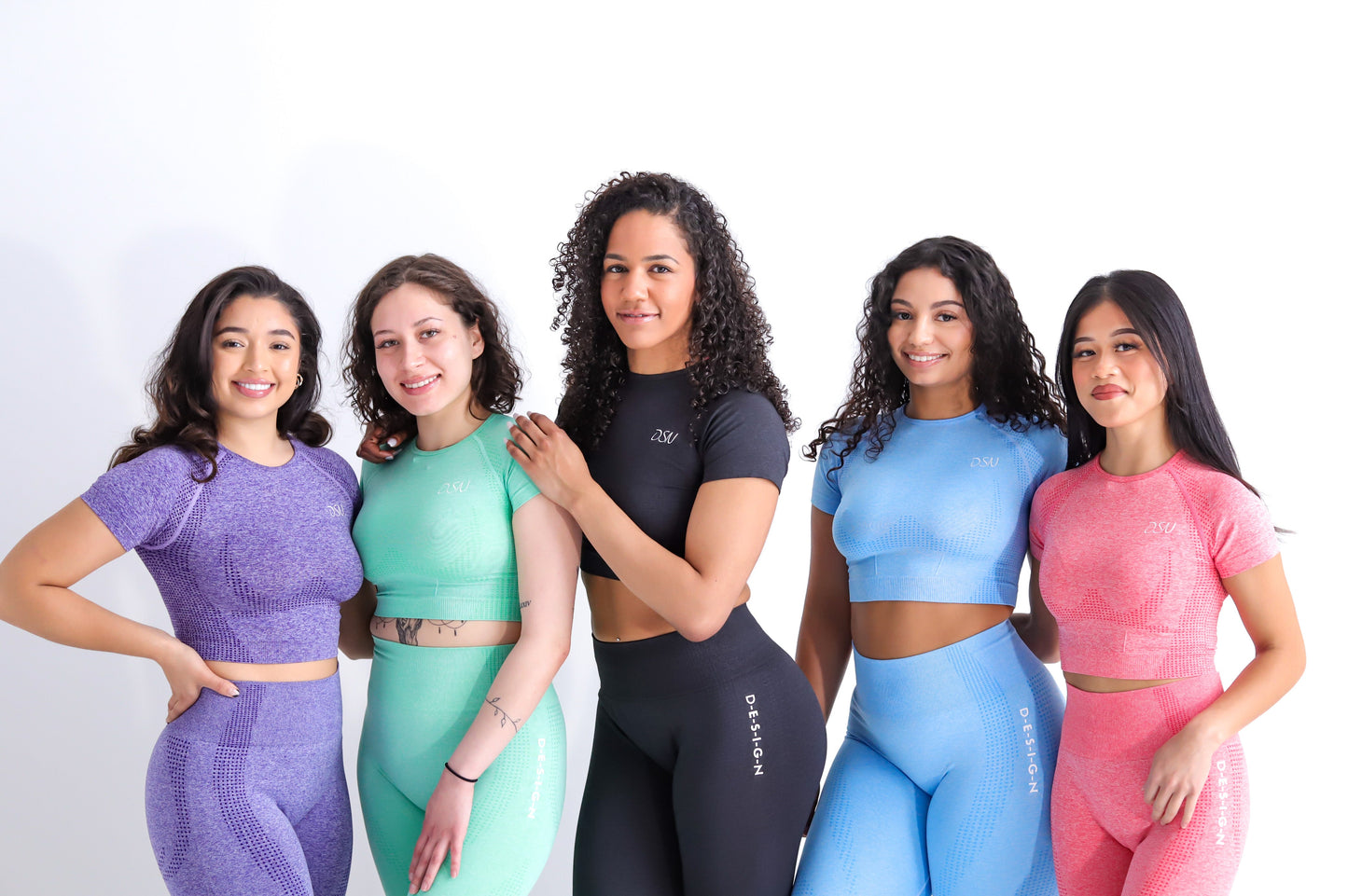 5 Piece Seamless  Sportswear Set