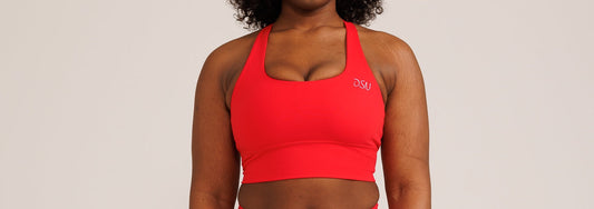 DSN Ribbed Red Bra