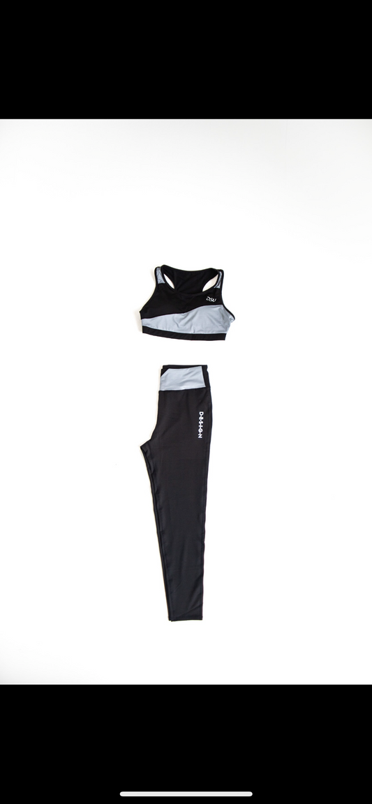 DSN Black & Silver Bra Set (Curve)