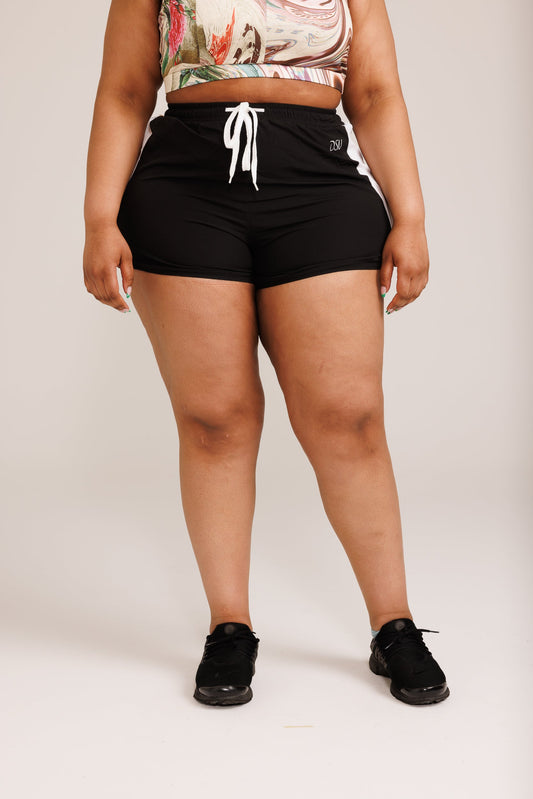 DSN Black Drawstring Shorts