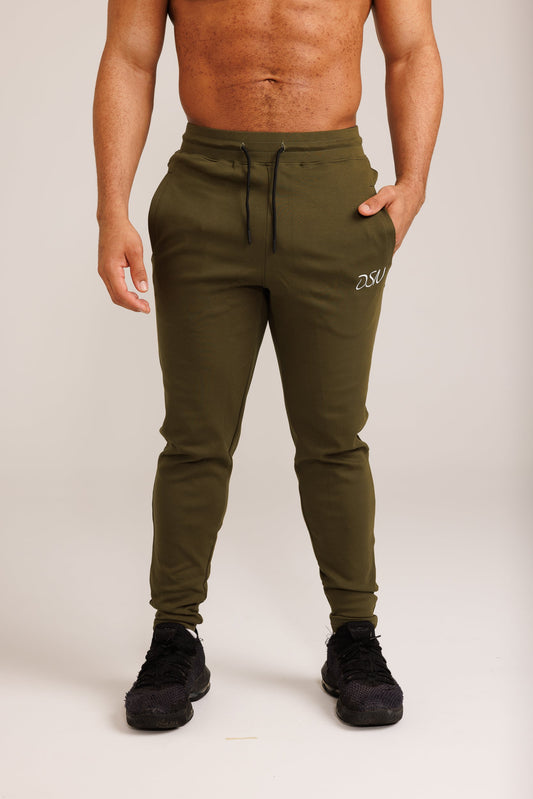 DSN Dark Olive Zipper Track Pants