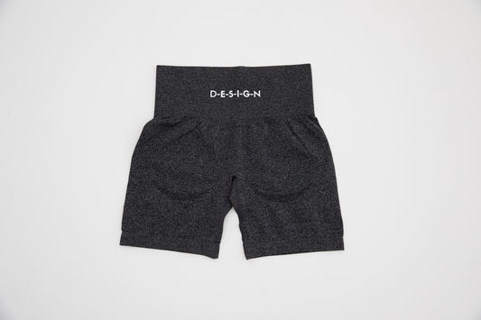Contour Black Speckled Biker Shorts