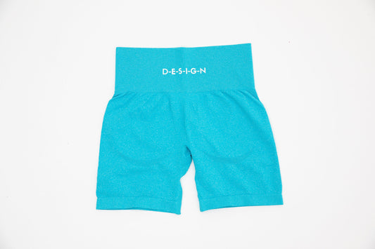 Contour Sea Blue Biker Shorts